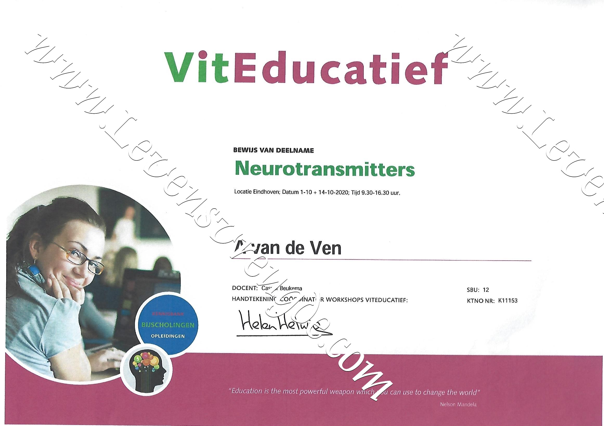 Neurotransmitters -  12 SBU